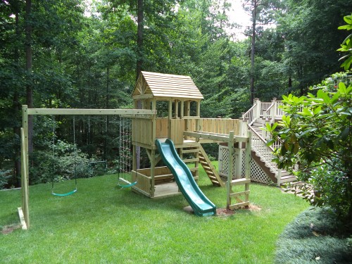 Backyard Playground | Custom Wooden Swing Sets & Playsets ...