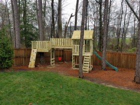 5x5 Fort with Swings Below Bridge in Midlothian