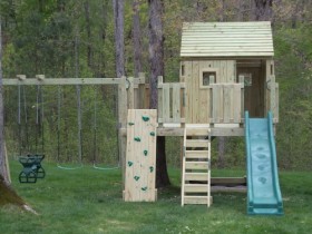 Midlothian Playset with Wraparound Tree Porch