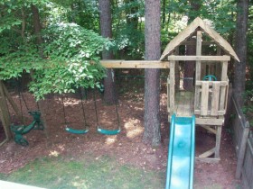 Let us build a Playset to fit your existing landscape!