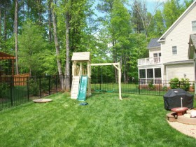 4x4 swingset with a small footprint
