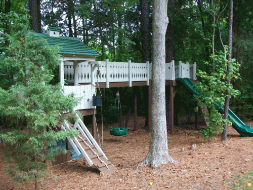 Designer Series Playset, 3 Color Stain in Cary