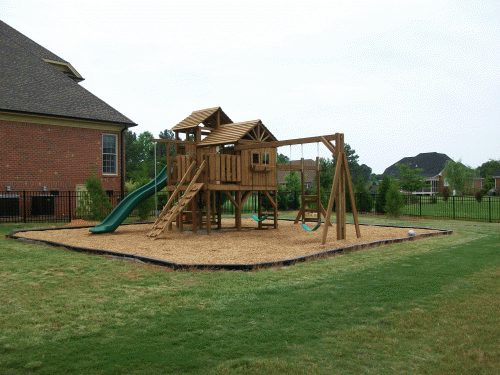 Split-level playset in Fuquay Varina