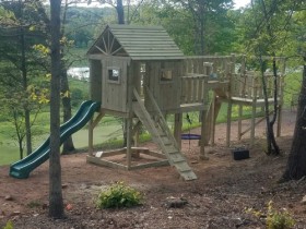 Playset with multiple features in Charlottesville, Virginia