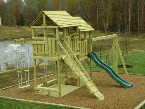 Split Level Playset in Midlothian, Virginia
