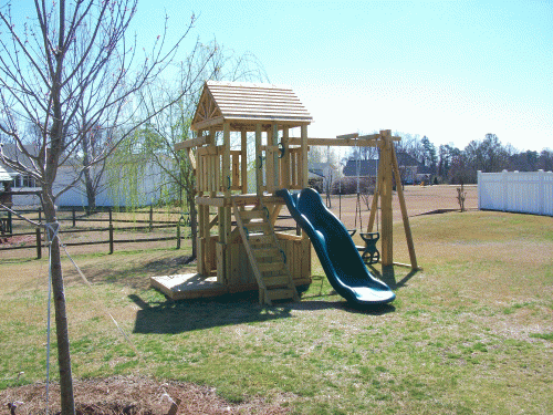 Compact, but feature-rich playset in Goldsboro.