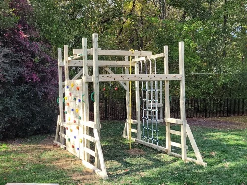 Ninja course playset in Cary NC