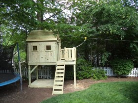 Cary Playset with 70’ Xipline