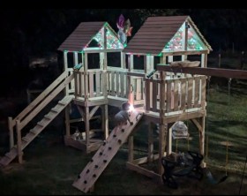 Double Set Near Siler City Lights Up the Night
